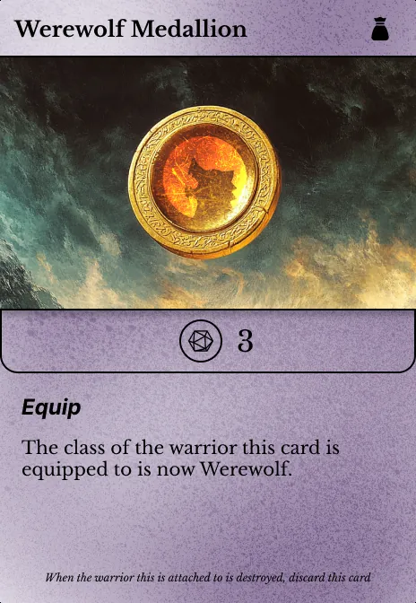 Werewolf Medallion